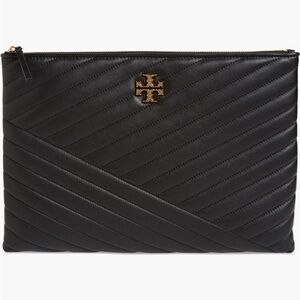 Tory Burch Kira Chevron Leather Zip Pouch